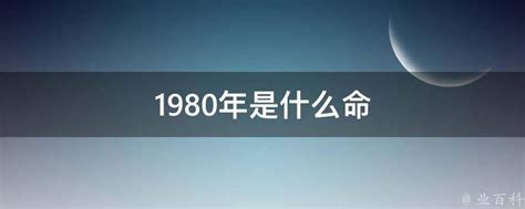 1980年什么命